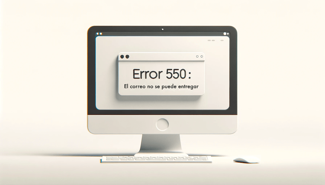 ¿Cómo se arregla el error 550 en su correo electrónico?