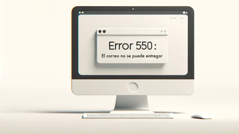 ¿Cómo se arregla el error 550 en su correo electrónico?